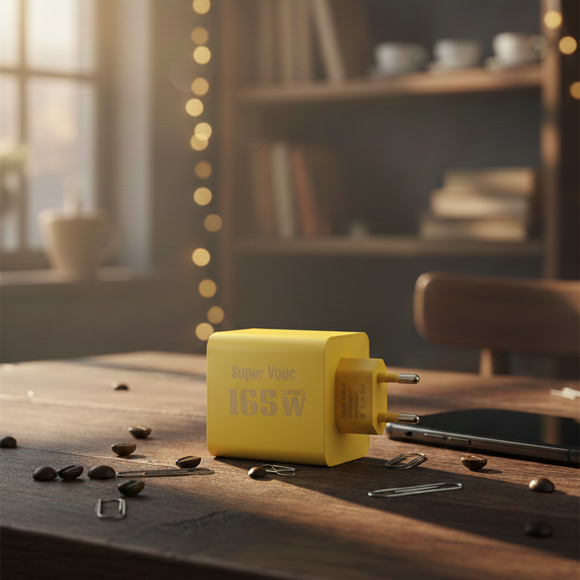 165 W Super Vooc Turbo Charger Providing Ultra Fast Charging Speed With Reliable Performance (Without Box & Cable)