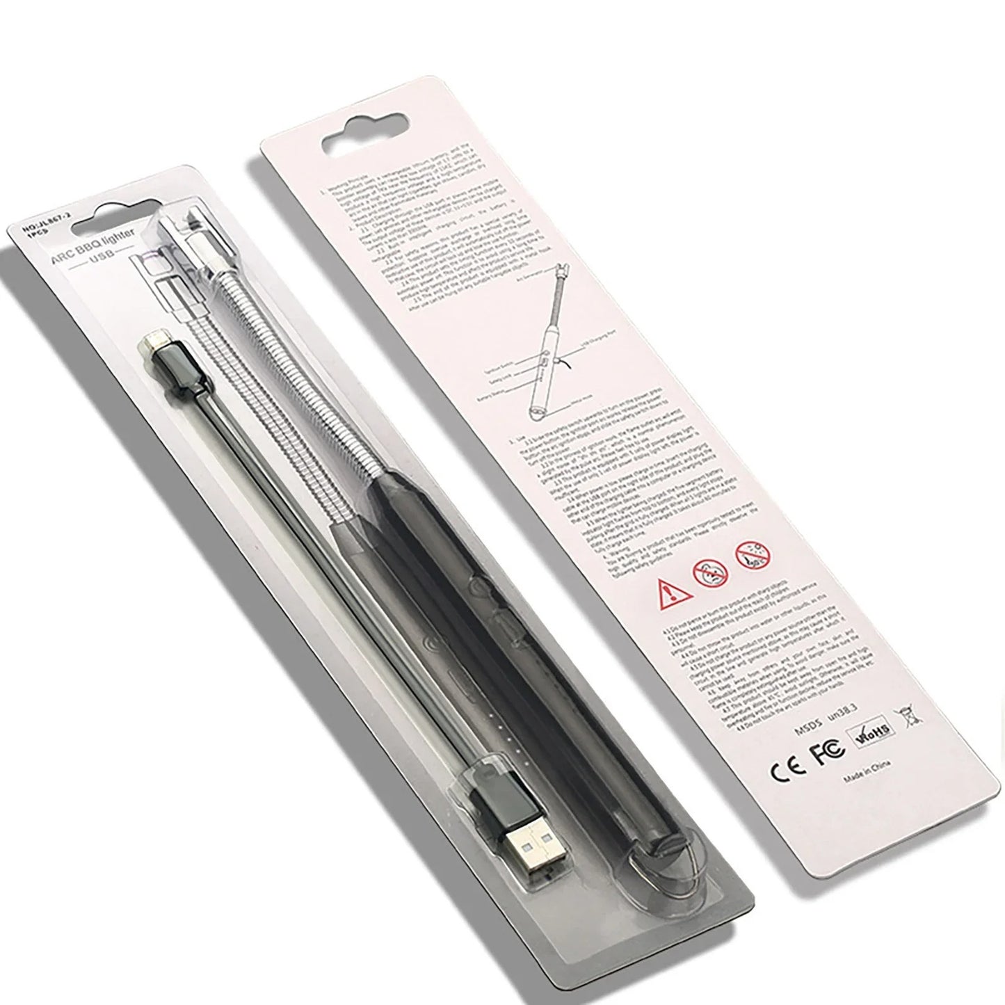 360° Outdoor Kitchen Lighter Usb Rechargeable Portable Electronic Arc Lighter Flexible Neck Safety Lock Windproof Eco Friendly Design