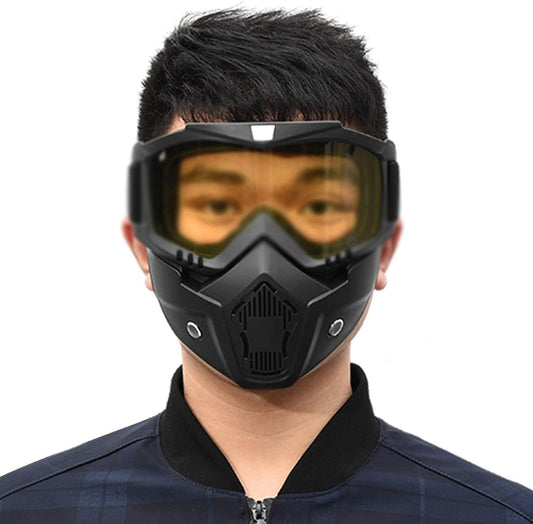 Snowboard Motorcycle Full Face Mask Shield Goggles Glasses