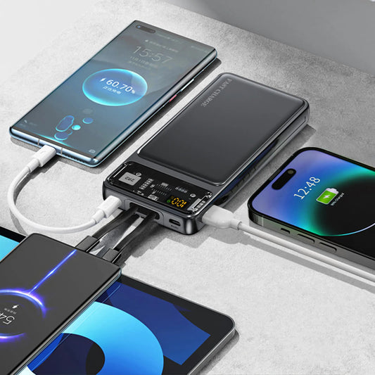 10000Mah Power Bank Slim Portable Charger Pd 22.5W Fast Charging 5V 3A Usb-C Output Battery Pack With Emergency Lighting Compatible Android Phones And Most Electronic Devices