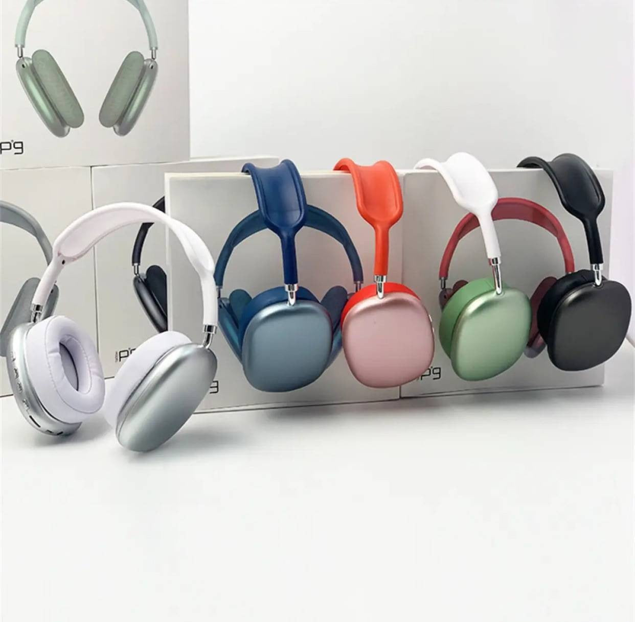 Premium Over-Ear Wireless Bluetooth Headphones with Active Noise Cancellation (ANC), Memory Foam Ear Cushions, and Comfortable Mesh Headband - ( random colour) 5 hours timing wireles