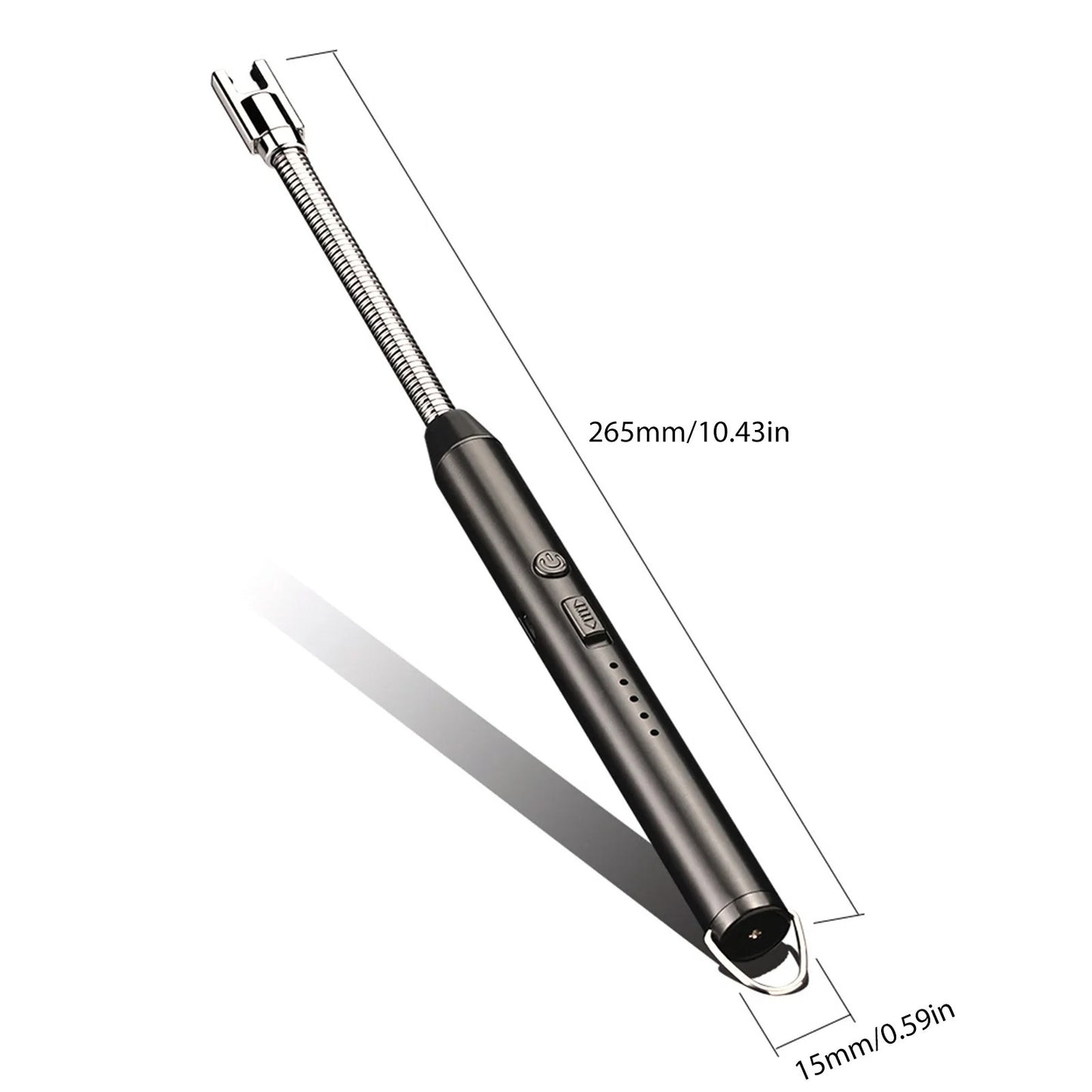 360° Outdoor Kitchen Lighter Usb Rechargeable Portable Electronic Arc Lighter Flexible Neck Safety Lock Windproof Eco Friendly Design