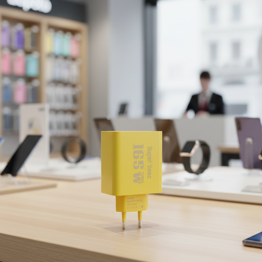 165 W Super Vooc Turbo Charger Providing Ultra Fast Charging Speed With Reliable Performance (Without Box & Cable)