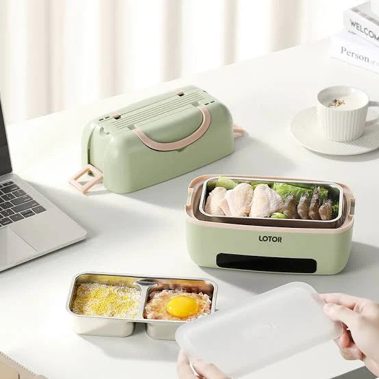 Waterproof Portable Electric Heating Lunch Box(Random Color)