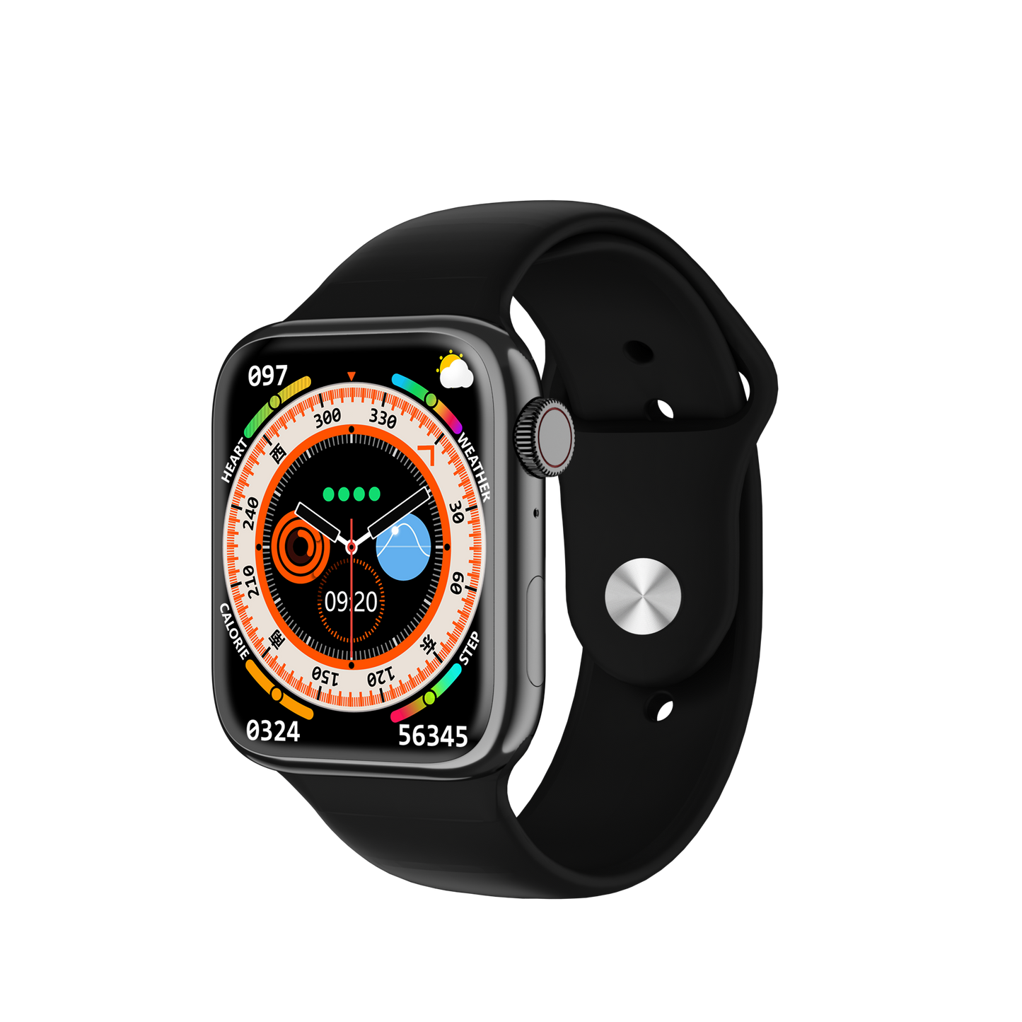 HOTTU Smart Watch Hot 8 Pro ⌚ | 2.02" HD IPS LED Display | Water Resistant | Heart Rate & Music Control | Android Compatible