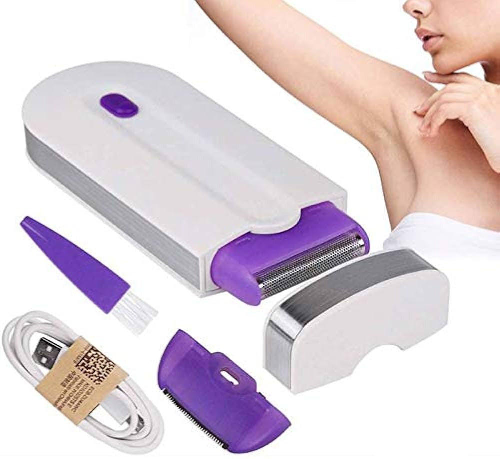 Portable Rechargeable Yes Hair Remover, Painless Epilator Shaver for Women, Featuring USB Charging, Underarm/Body Hair Removal